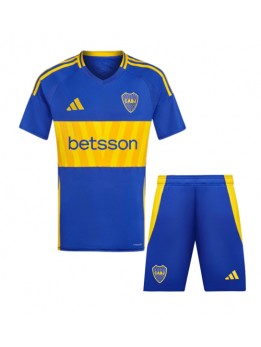 Boca Juniors Replika Hemmakläder Barn 2024-25 Kortärmad (+ byxor)